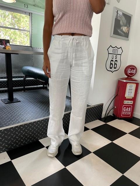 Rebecca linen pants - off white