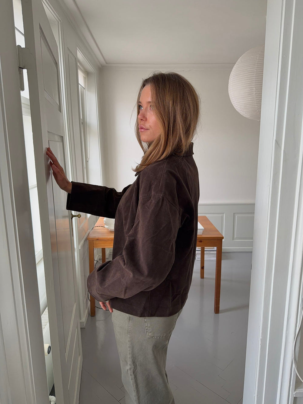 Dalila suede jacket - Brown