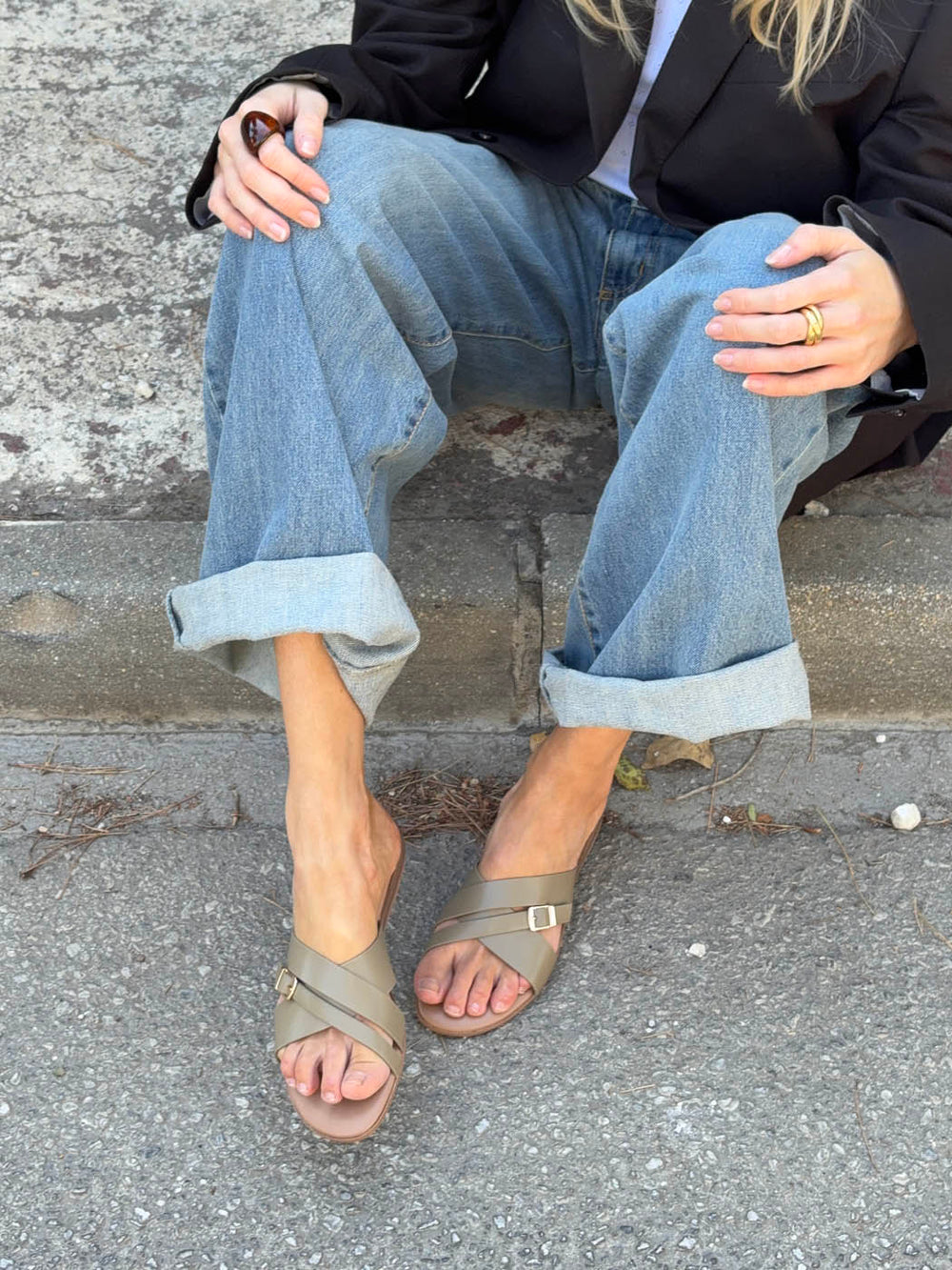 Kalinia sandals – Green