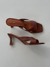 Bridget sandals with heal - Brown