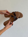 Figma sandals – Dark brown/beige