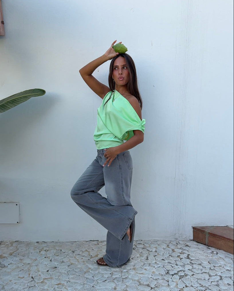 Ranya low waisted jeans - Grey