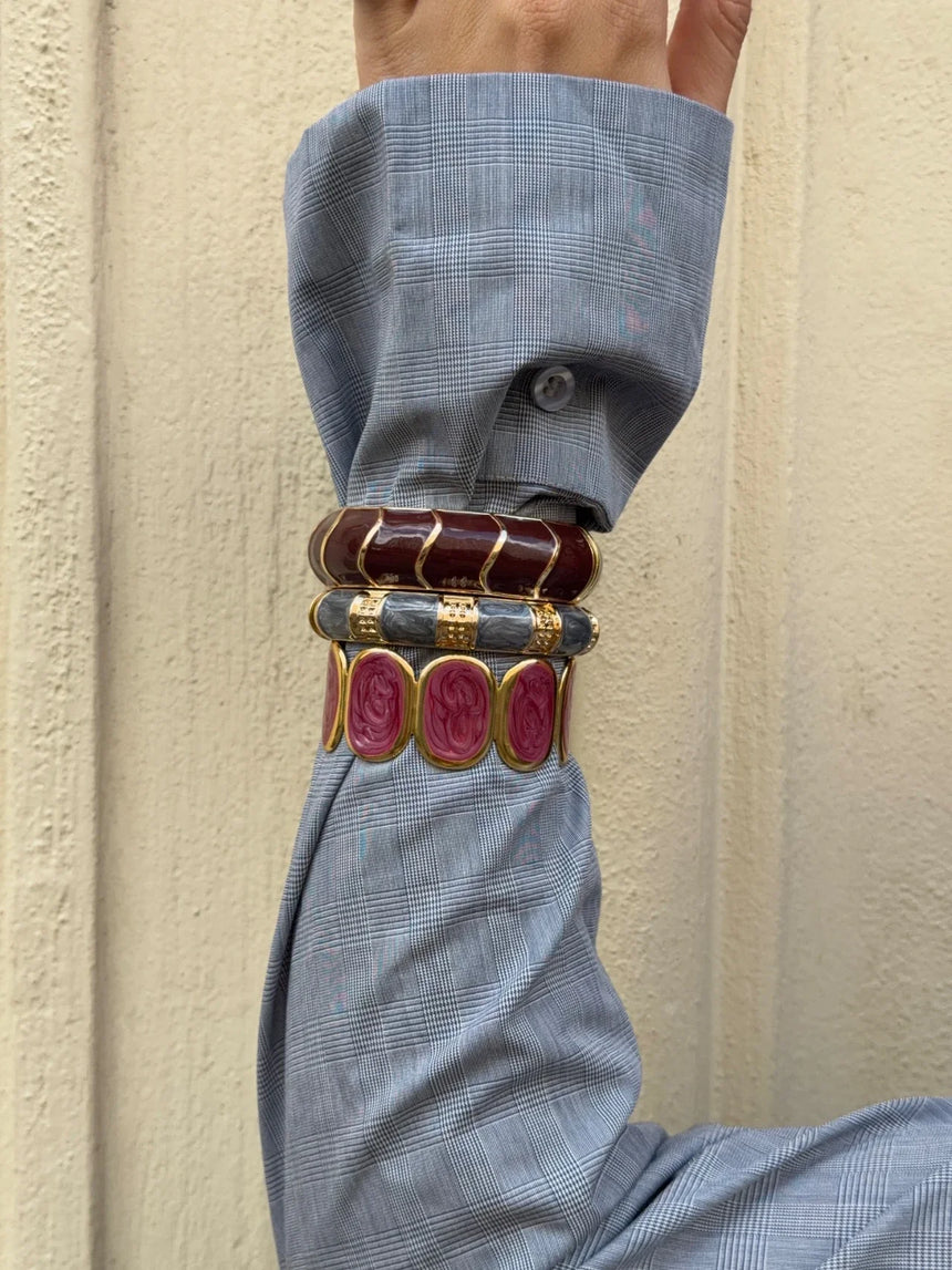 Selva bracelet - Gold/purple