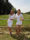Shay pointelle skirt - White
