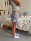 Filianna striped shorts – Blue/grey