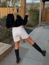 Filine shorts - White denim