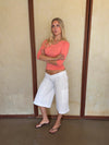 Darly cargo shorts - White