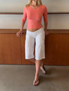 Darly cargo shorts - White