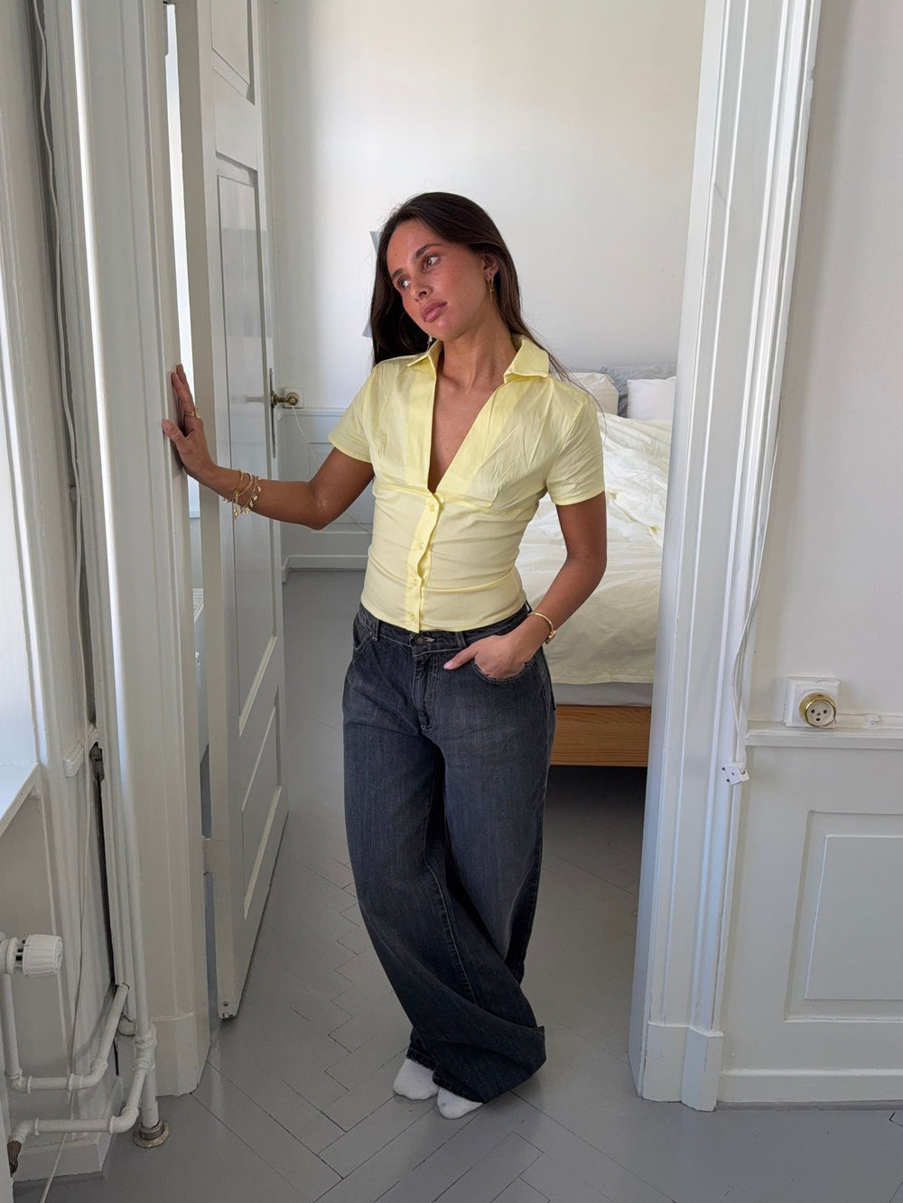 Kartia fitted shirt - Yellow