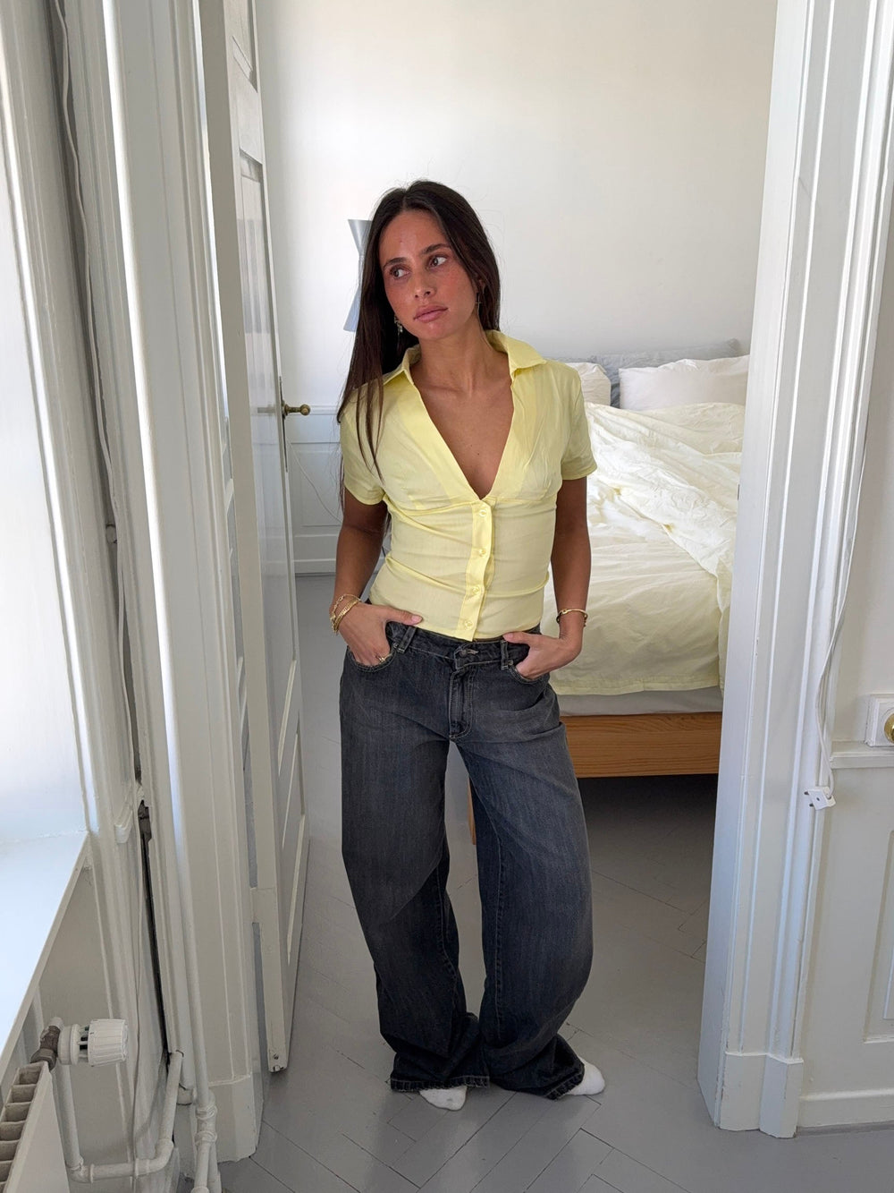 Kartia fitted shirt - Yellow