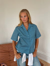 Rejna shirt with checkers - Blue/white