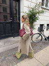 Milu shoulder bag in woven - Burgundy