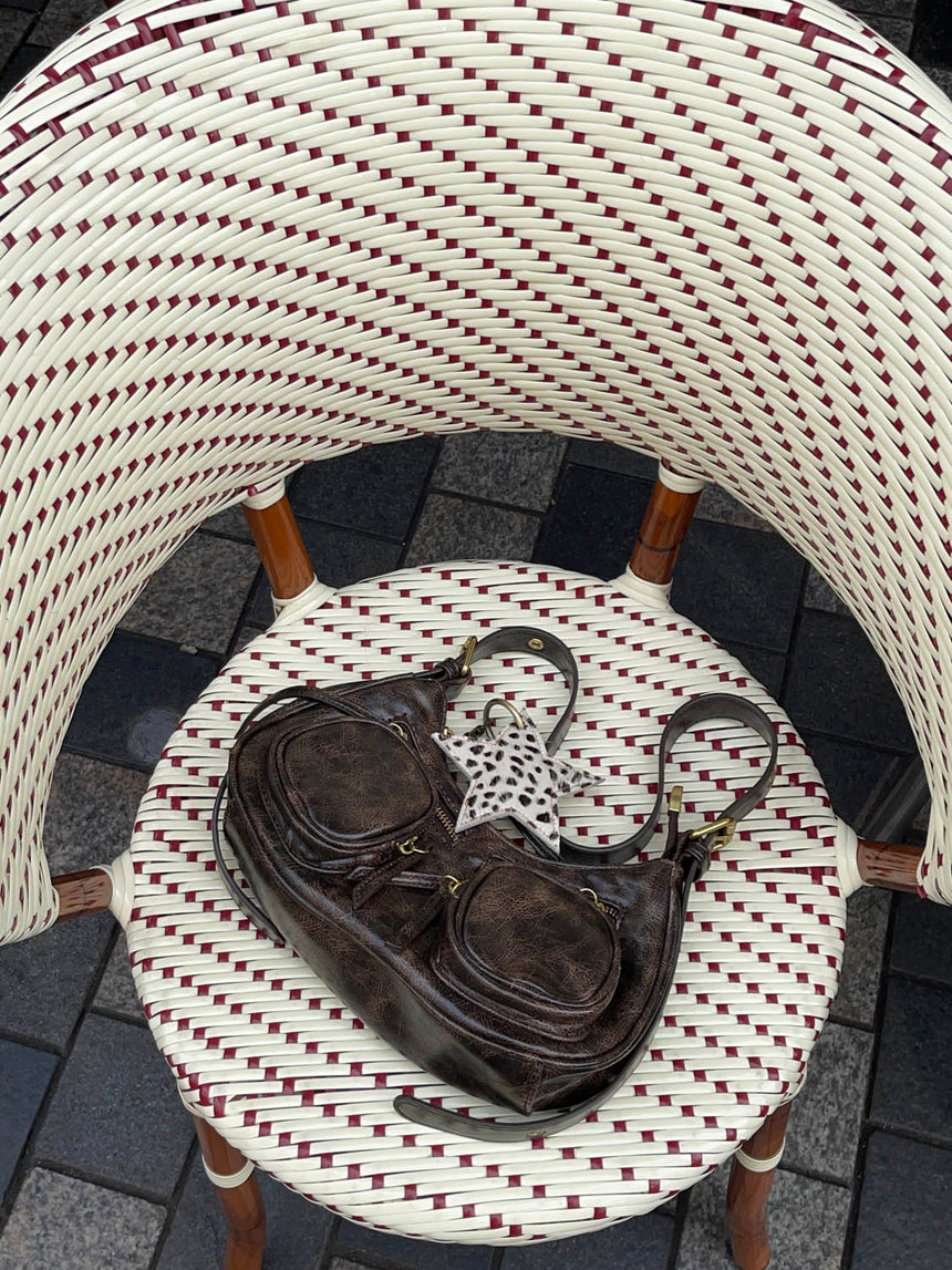 Shanghai shoulder bag - Brown/gold