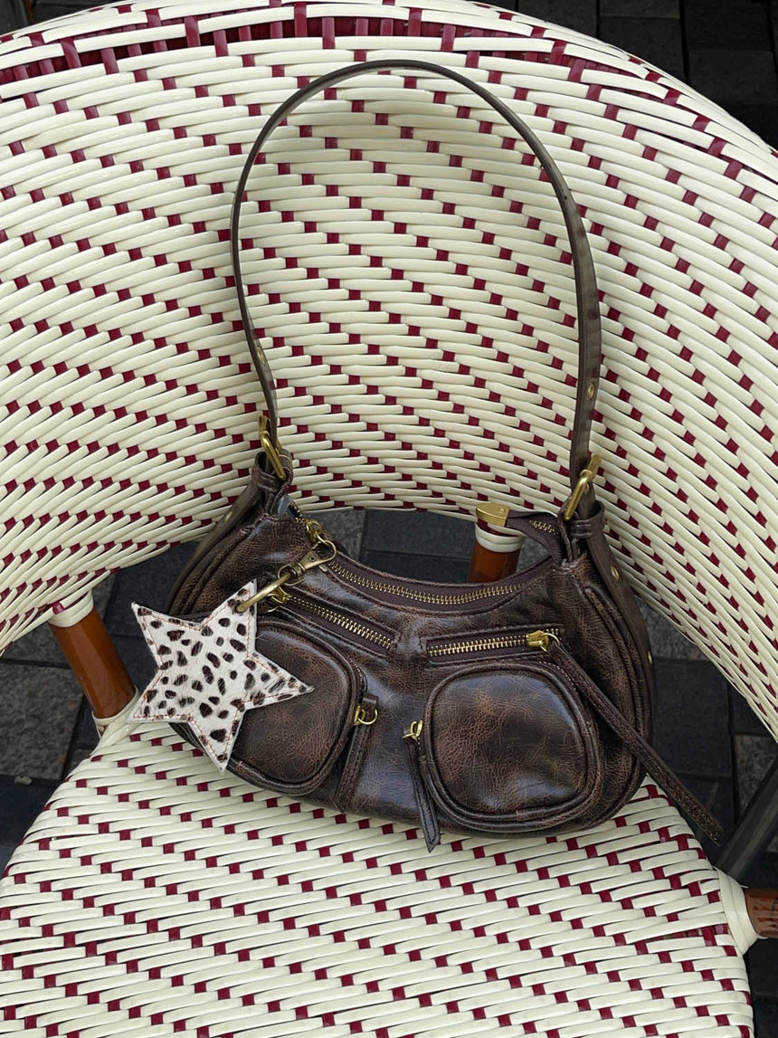 Shanghai shoulder bag - Brown/gold