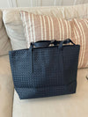 Macau woven shoulder bag - Navy