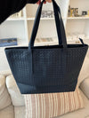 Macau woven shoulder bag - Navy