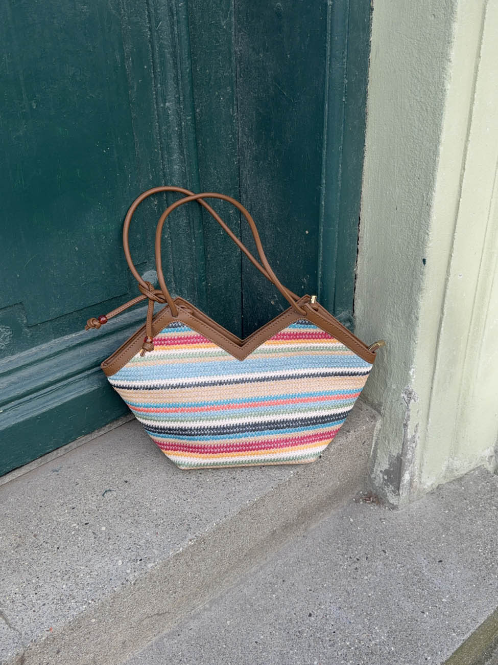 Lima woven shoulder bag - Multicolored