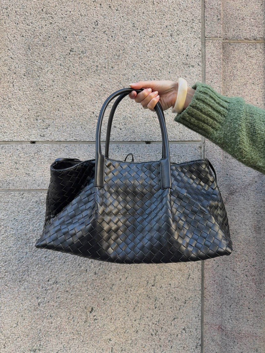 Milu woven handbag - Black