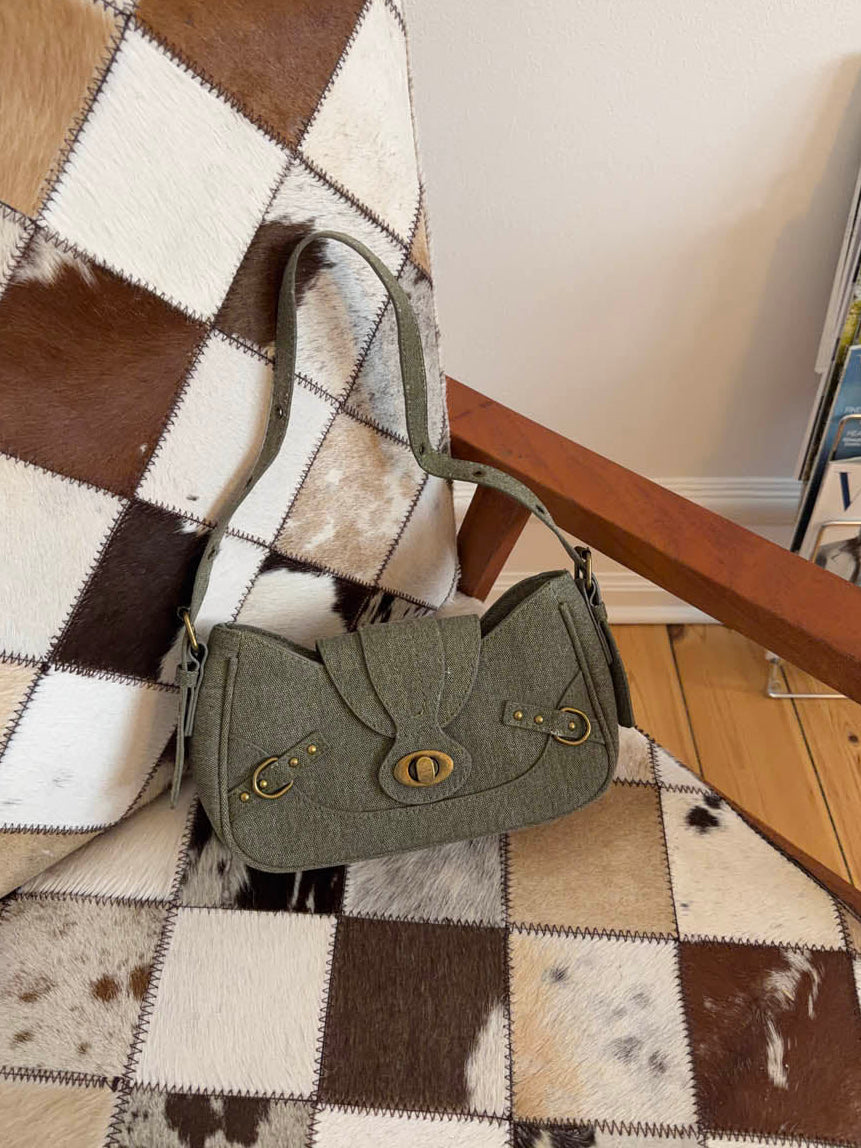 Alessia shoulder bag with details - Green