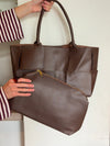 Kaia shoulder bag - Brown