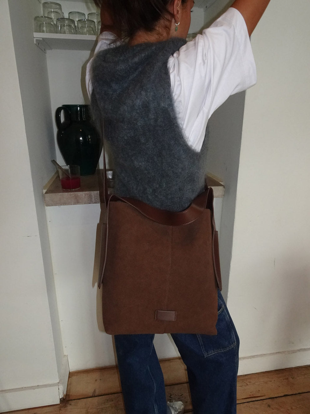 Sile shoulder bag - Brown