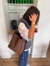 Sile shoulder bag - Brown