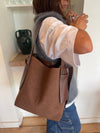 Sile shoulder bag - Brown