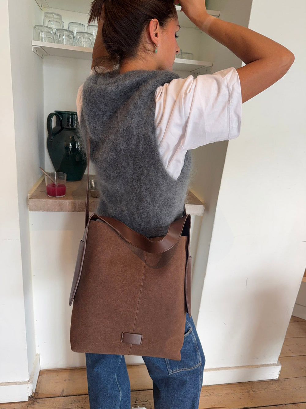 Sile shoulder bag - Brown
