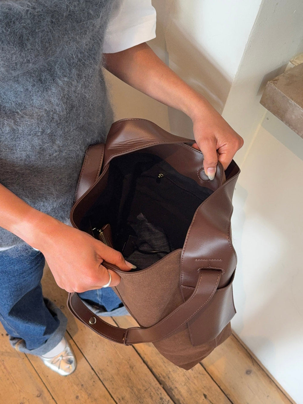 Sile shoulder bag - Brown