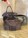 Manhattan suede bag - Brown