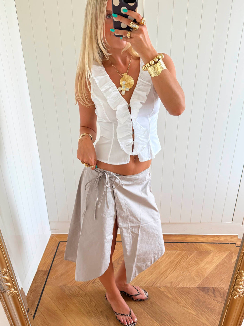 Scandivv wrap skirt - Beige