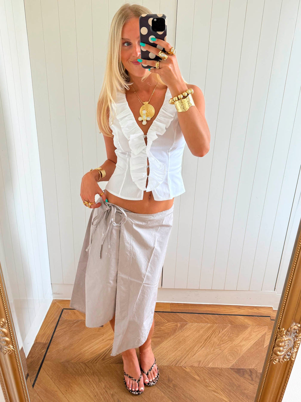 Scandivv wrap skirt - Beige