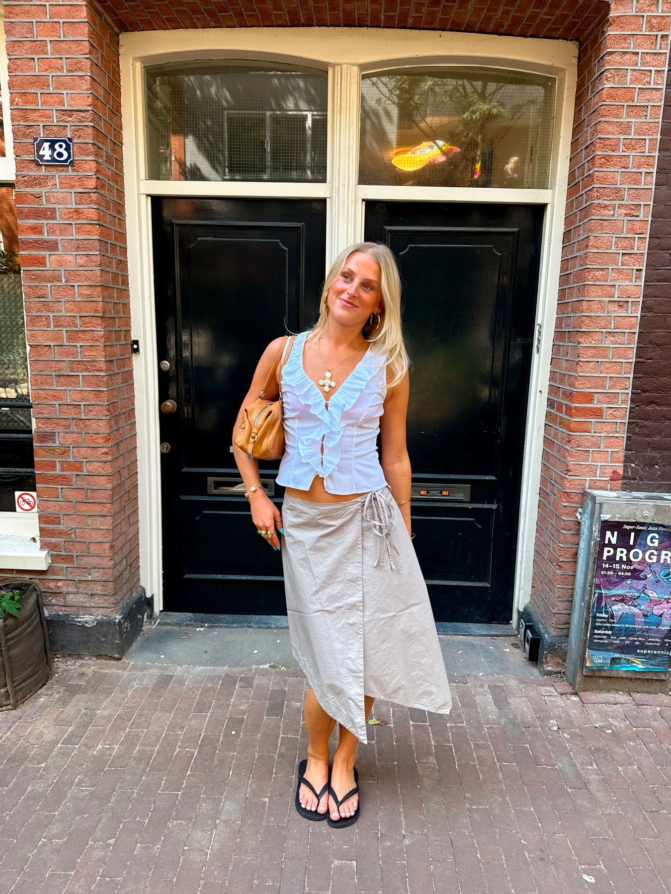 Scandivv wrap skirt - Beige – Designbysi.se