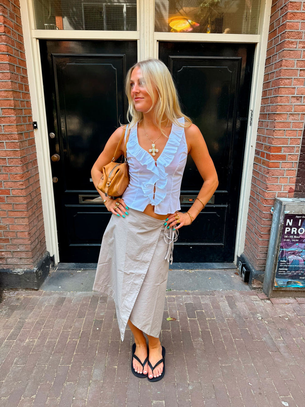 Scandivv wrap skirt - Beige