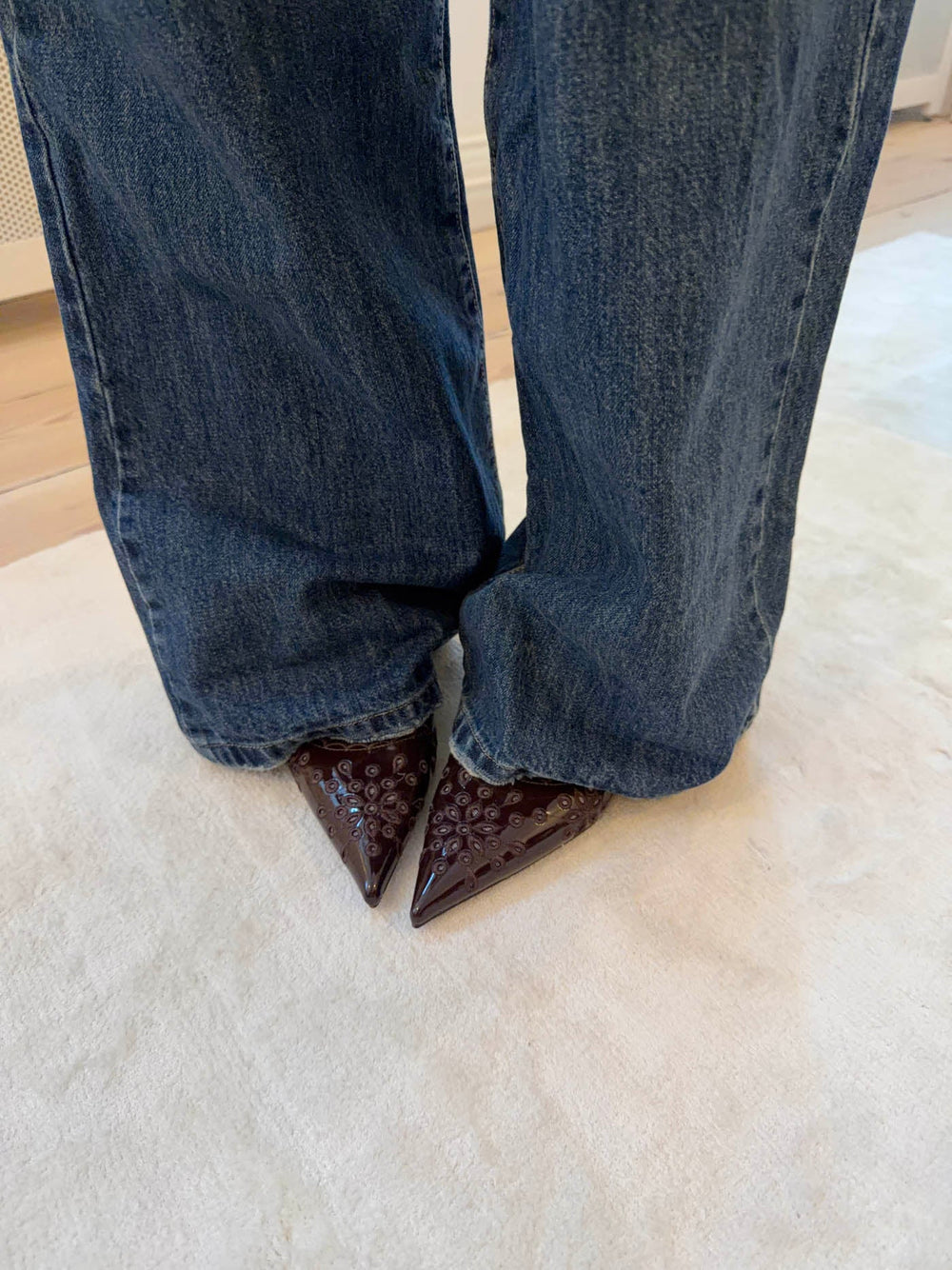 Ydun slingback heels with details - Dark brown