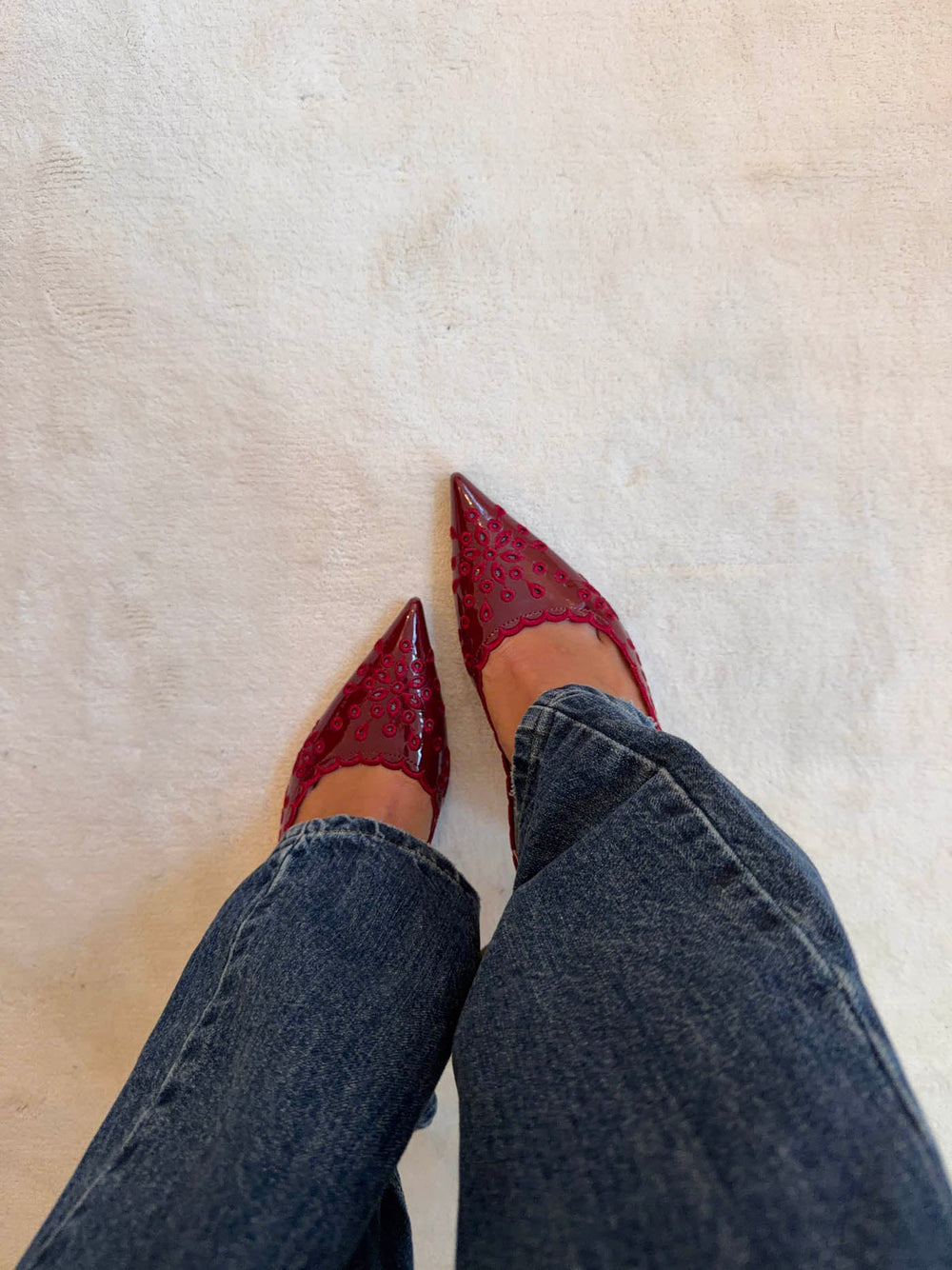 Ydun slingback heels with details - Red