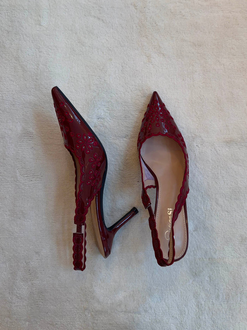 Ydun slingback heels with details - Red
