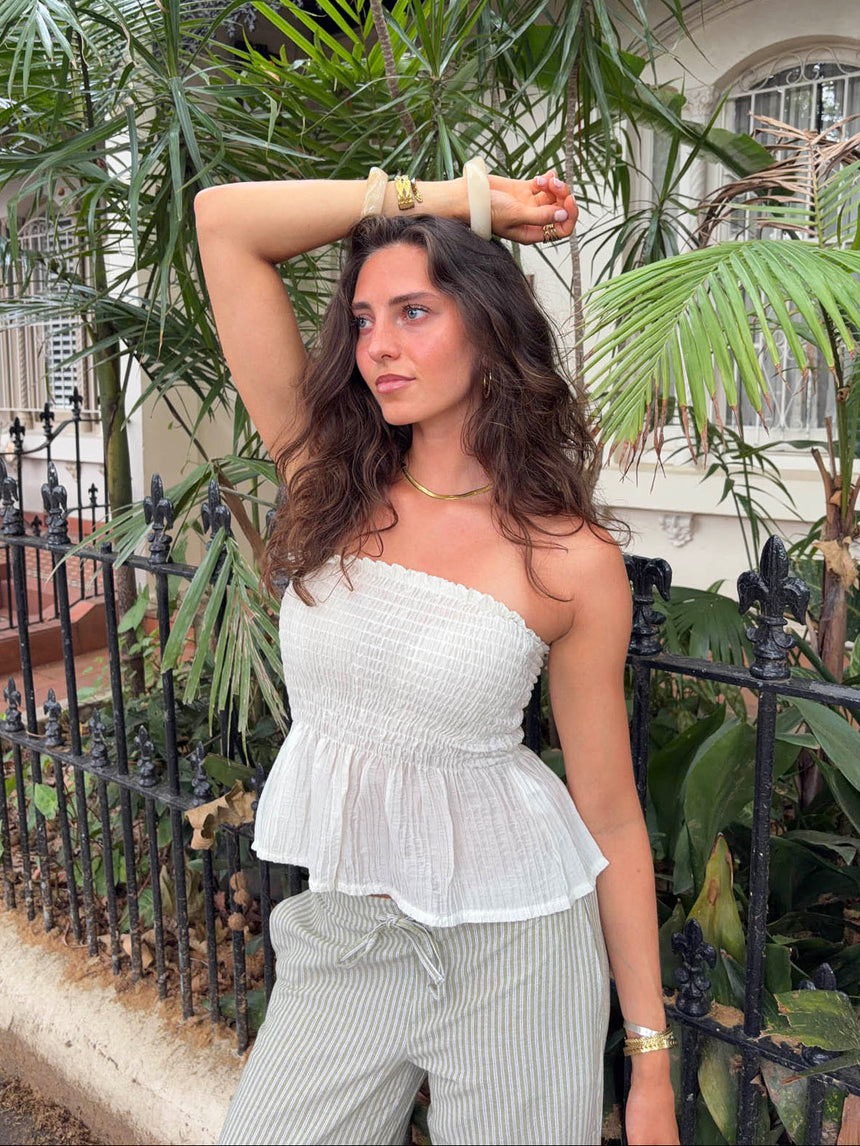 Tenula smock top - Off white