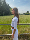 Shalya top with 3/4 sleeves - White