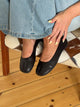 Tuvina split toe ballerina - Black
