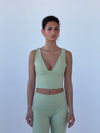 Ultimate v-neck top - Matcha