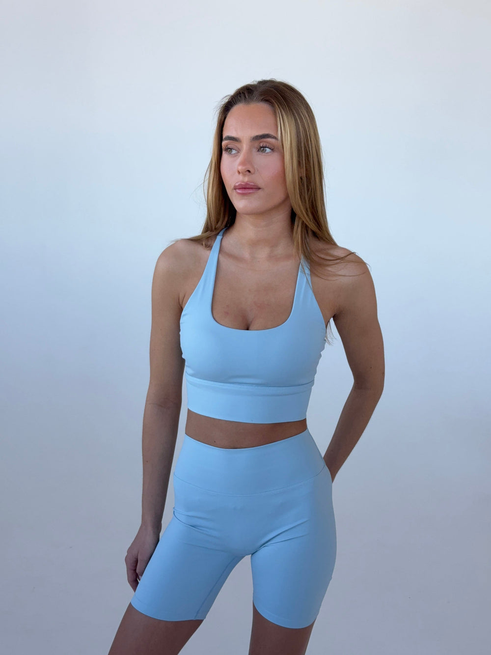 Crossback bra - Sky