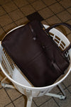 Lou large handbag with tie detail - Brown