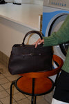 Lou large handbag with tie detail - Brown