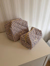 Honey large toiletry bag – Light blue stripes