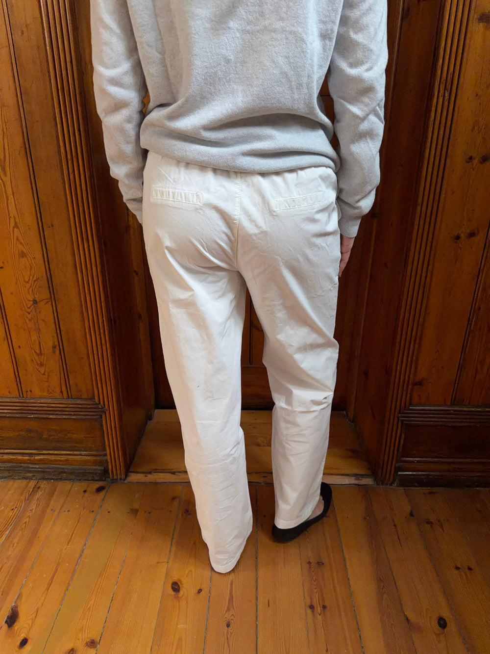 Thora straight pants - off white