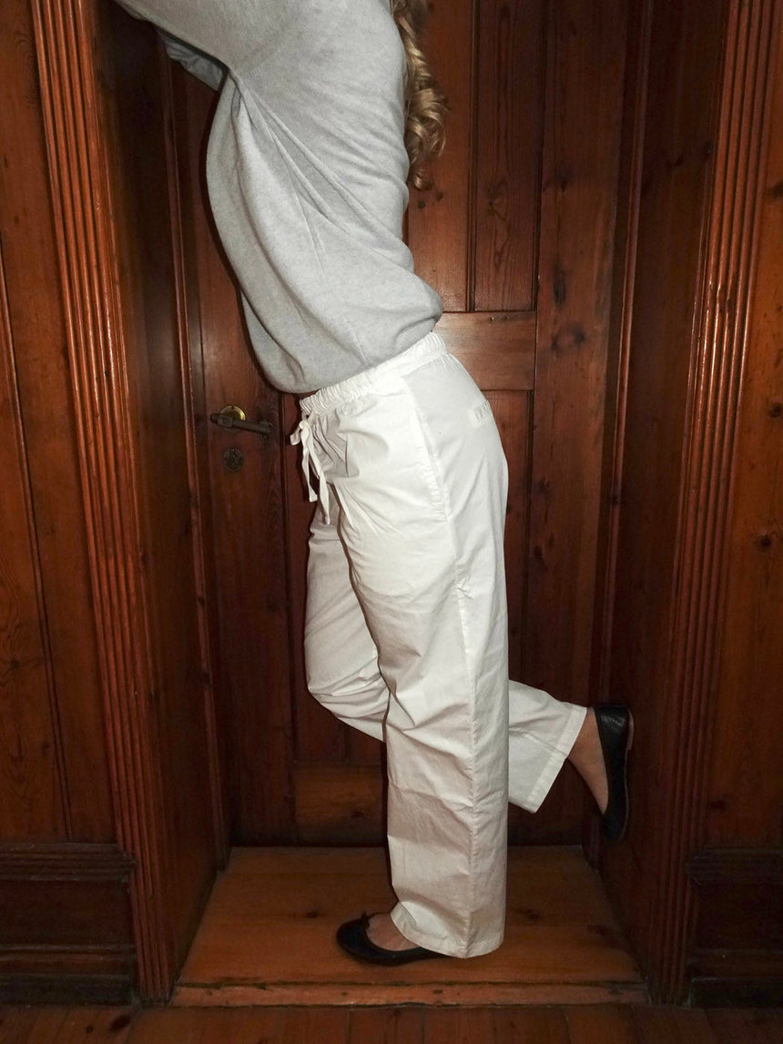 Thora straight pants - off white