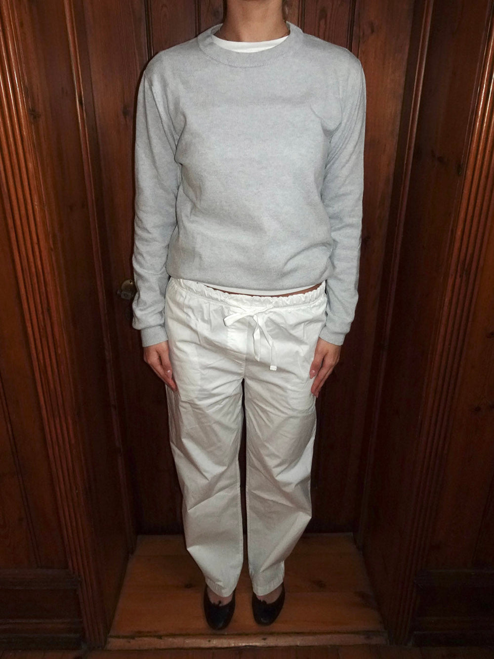 Thora straight pants - off white