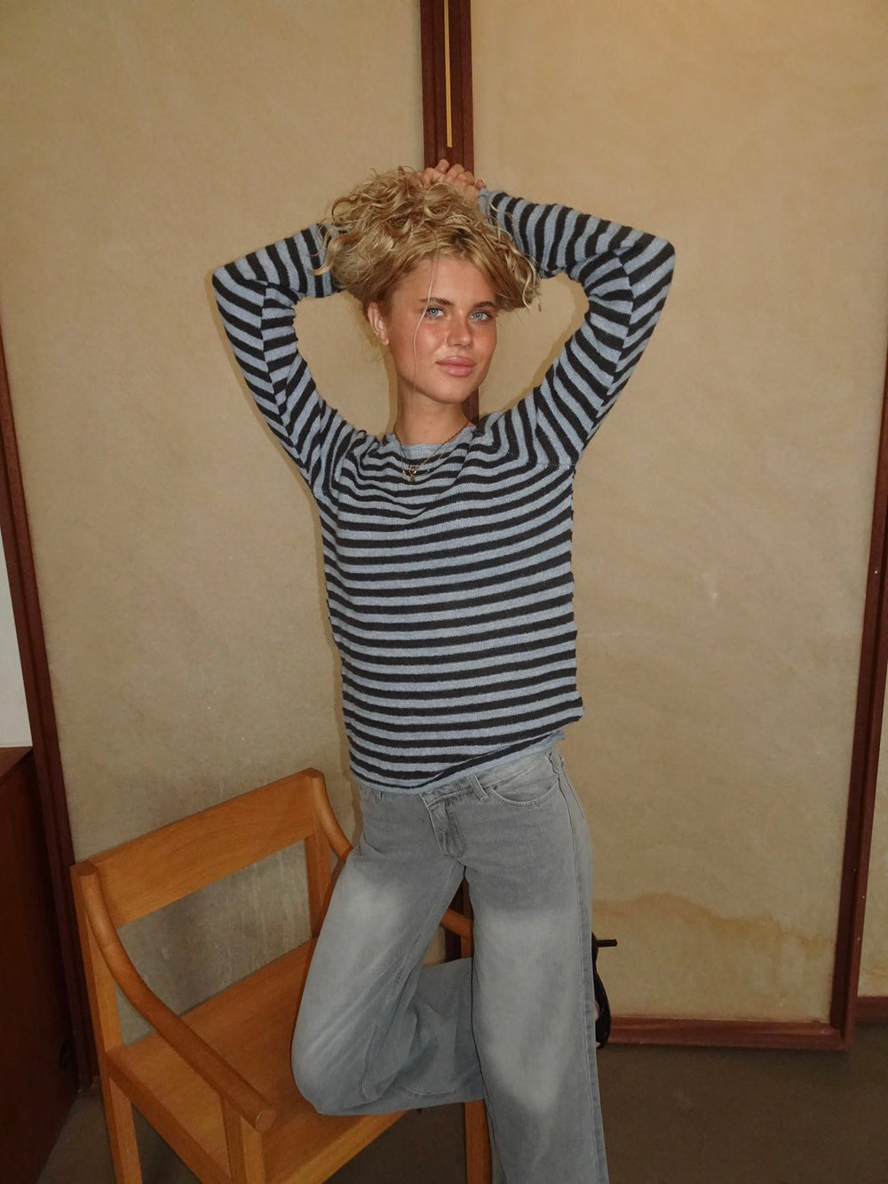 Josa striped knit -  Blue/brown