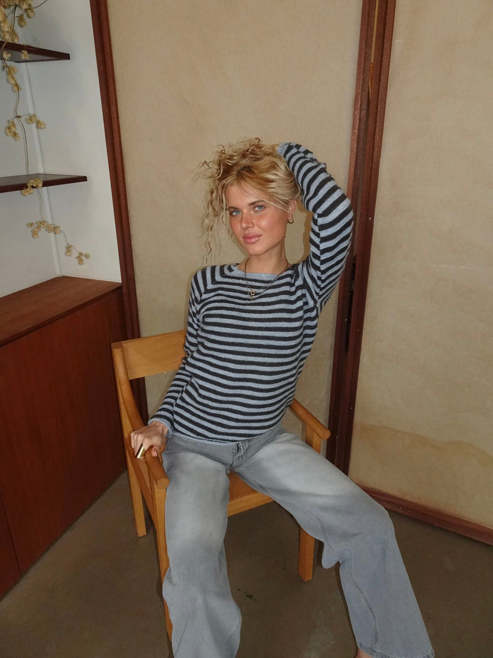 Josa striped knit -  Blue/brown